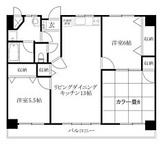 ユートピアＨＡＢＵ 403 号室 ｜ 愛媛県松山市西垣生町（賃貸マンション3LDK・4階・69.64㎡） その2