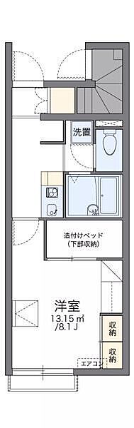 レオパレス古川3 101 号室｜愛媛県松山市古川南2丁目(賃貸アパート1K・1階・23.61㎡)の写真 その2