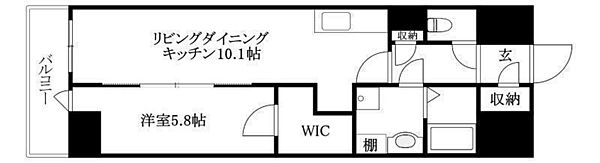 ルミナス勝山東 1102 号室｜愛媛県松山市築山町(賃貸マンション1LDK・11階・42.91㎡)の写真 その2