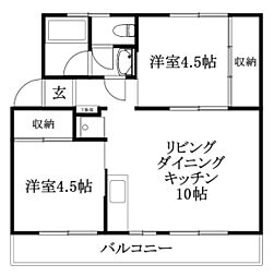 間取図画像 2LDK