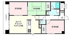 ロイヤルアネックスはなみずき 306 号室 ｜ 愛媛県松山市西石井4丁目（賃貸マンション3LDK・3階・60.22㎡） その2