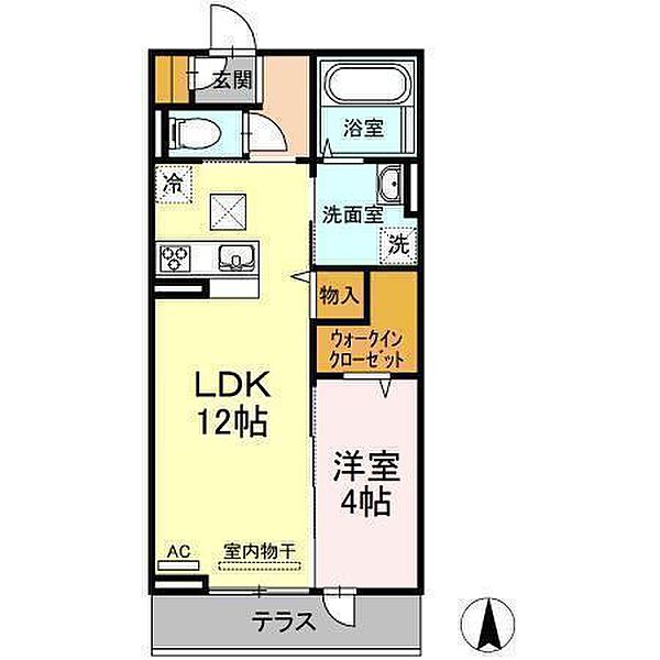 アルマヴィラ 103 号室｜愛媛県松山市古川南2丁目(賃貸アパート1LDK・1階・41.67㎡)の写真 その2