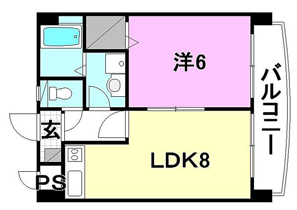 メゾン越智 107 号室｜愛媛県松山市越智3丁目(賃貸マンション1LDK・1階・35.30㎡)の写真 その2