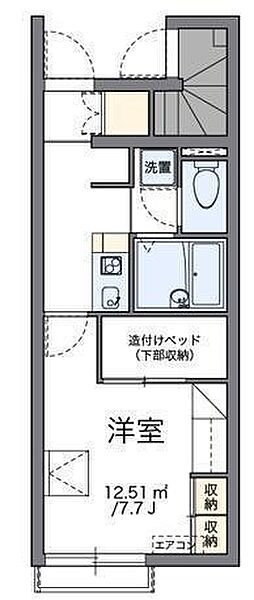 レオパレスとねりこ2 105 号室｜愛媛県松山市今在家2丁目(賃貸アパート1K・1階・22.98㎡)の写真 その2