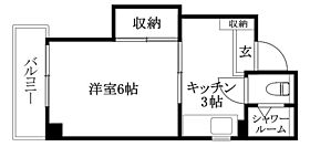 コーポ勝山 203 号室 ｜ 愛媛県松山市清水町3丁目（賃貸マンション1K・2階・20.62㎡） その2