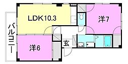 間取図画像 2LDK