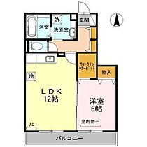 空と風 B203 号室 ｜ 愛媛県松山市馬木町（賃貸アパート1LDK・2階・46.47㎡） その2