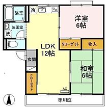 グリーンハイツヒロ B-102 号室 ｜ 愛媛県松山市西長戸町（賃貸アパート2LDK・1階・53.55㎡） その2