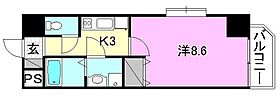 ガリレオビル1 702 号室 ｜ 愛媛県東温市横河原（賃貸マンション1K・7階・25.50㎡） その2