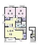 アイローサ B201 号室 ｜ 愛媛県松山市余戸西1丁目（賃貸アパート2LDK・2階・62.28㎡） その2