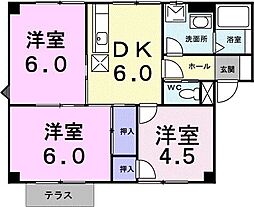 間取図画像 3DK