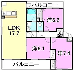 間取図画像 3LDK