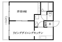 間取図画像 1LDK