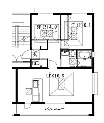 RENACE福間駅前B棟 2階
