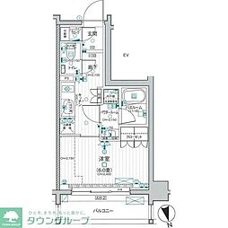 デュオステージ宮崎台(デュオステージミヤザキダイ) 7階1Kの間取り