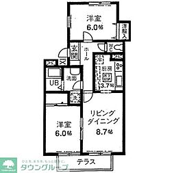 間取図画像 2LDK
