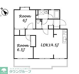 つづきの丘レジデンス弐番館 2DKの間取図画像