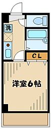 ラ・フルール芹ヶ谷 1Kの間取図画像