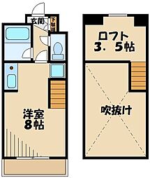 KEANUHALE ワンルームの間取図画像