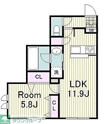 La Pause I 1LDKの間取図画像