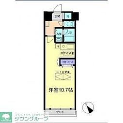 ヴィヴァーチェあざみ野 ワンルームの間取図画像