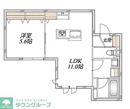 (仮称)新石川1丁目メゾン東棟 1LDKの間取図画像