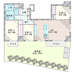 間取図画像 3LDK