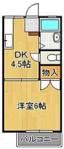 ターフ守恒  ｜ 福岡県北九州市小倉南区守恒本町1丁目（賃貸アパート1DK・2階・23.18㎡） その2