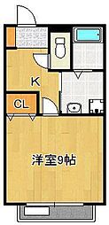 アムールREVE 1Kの間取図画像