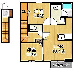 (仮称)D-ROOM下城野 2階