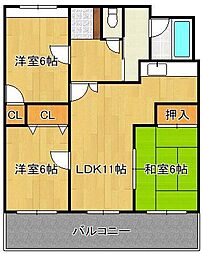 グレートハウス晩餐館 3LDKの間取図画像
