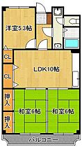 ラディア石田  ｜ 福岡県北九州市小倉南区下石田1丁目（賃貸マンション3LDK・5階・60.00㎡） その2