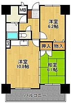 ジャミロ小倉  ｜ 福岡県北九州市小倉南区下城野1丁目（賃貸マンション2LDK・12階・52.22㎡） その2