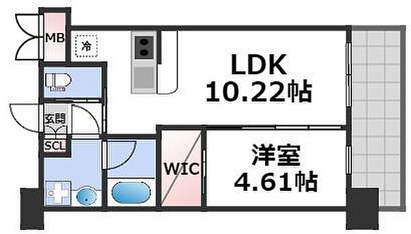 プレジオ阿波座 ｜大阪府大阪市西区川口3丁目(賃貸マンション1LDK・10階・35.42㎡)の写真 その2