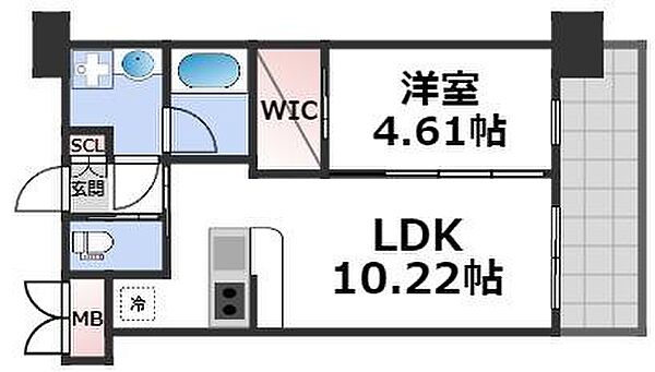 プレジオ阿波座 ｜大阪府大阪市西区川口3丁目(賃貸マンション1LDK・12階・35.42㎡)の写真 その2