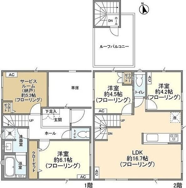 Ｋｏｌｅｔ穴守稲荷 なし｜東京都大田区羽田3丁目(賃貸一戸建2SLDK・1階・82.96㎡)の写真 その2