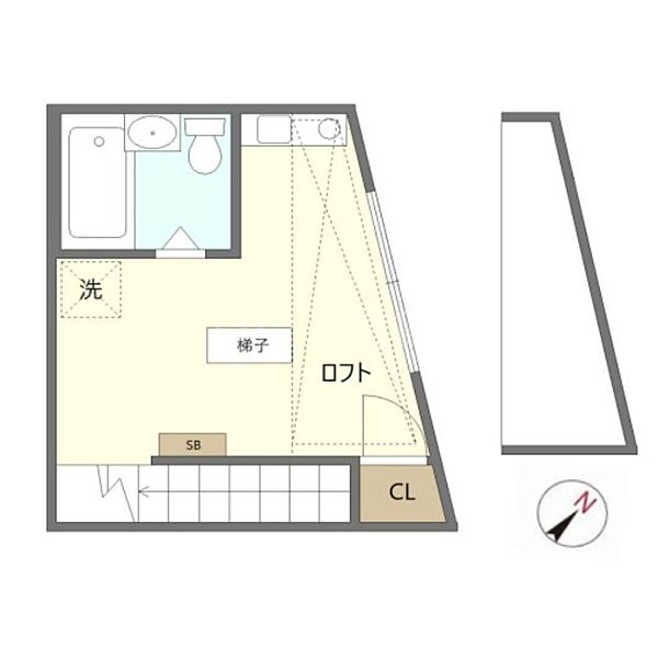 フレンドリッチハウス東馬込 ｜東京都大田区東馬込2丁目(賃貸アパート1R・2階・14.26㎡)の写真 その2