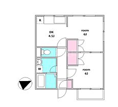 アルスライト  ｜ 東京都大田区新蒲田3丁目18-6（賃貸マンション2K・1階・39.07㎡） その2