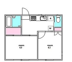 リッツ久が原Ａ棟  ｜ 東京都大田区南久が原2丁目11-4（賃貸アパート2K・2階・33.00㎡） その2