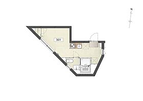 アヴニール多摩川  ｜ 東京都大田区千鳥2丁目（賃貸マンション1R・3階・19.59㎡） その2