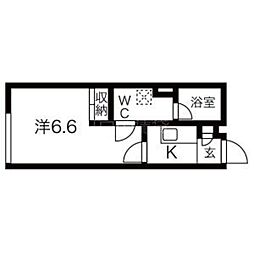 SPEC　RESIDENCE　TOGOSHI 4階1Kの間取り