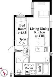 ＥＤＩＴ大森 1階1LDKの間取り