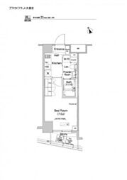 プラウドフラット大森III 2階1Kの間取り