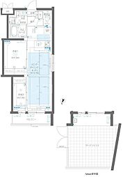 大田区大森中3丁目マンション 2LDKの間取図画像