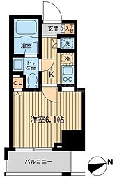 レジデンス大森 1Kの間取図画像