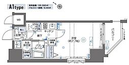 ZOOM川崎セカンド 1Kの間取図画像