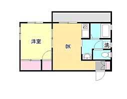 クレドール 1SDKの間取図画像