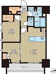 クロスレジデンス蒲田2 2LDKの間取図画像