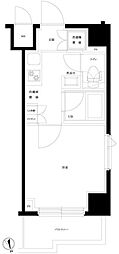 ルーブル仲六郷弐番館 1Kの間取図画像