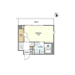ARKMARKMAGOME 1Kの間取図画像